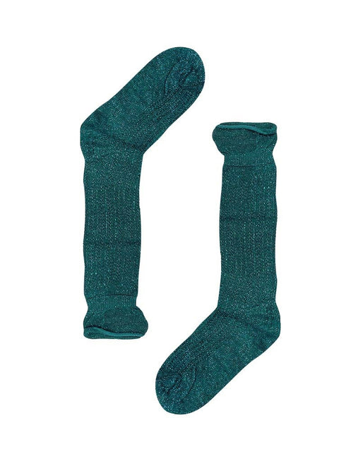 Socken Lang Basic Glitzer